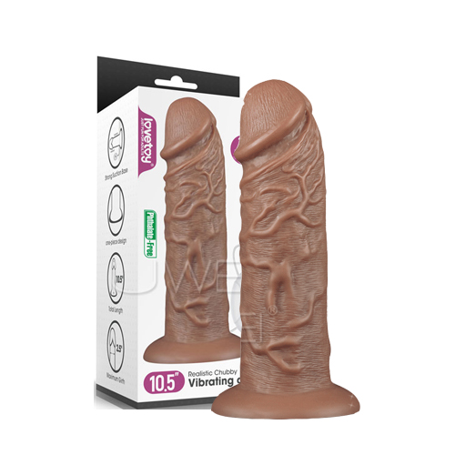 Lovetoy|Realistic Chubby Vibrating Dildo 傳奇系列-10段變頻巨無霸超逼真震動按摩棒-10.5吋