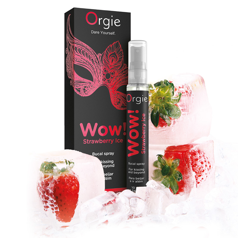 葡萄牙Orgie|WOW! BLOWJOB SPRAY Strawberry Ice 天然口交專用噴劑 草莓口味10ml