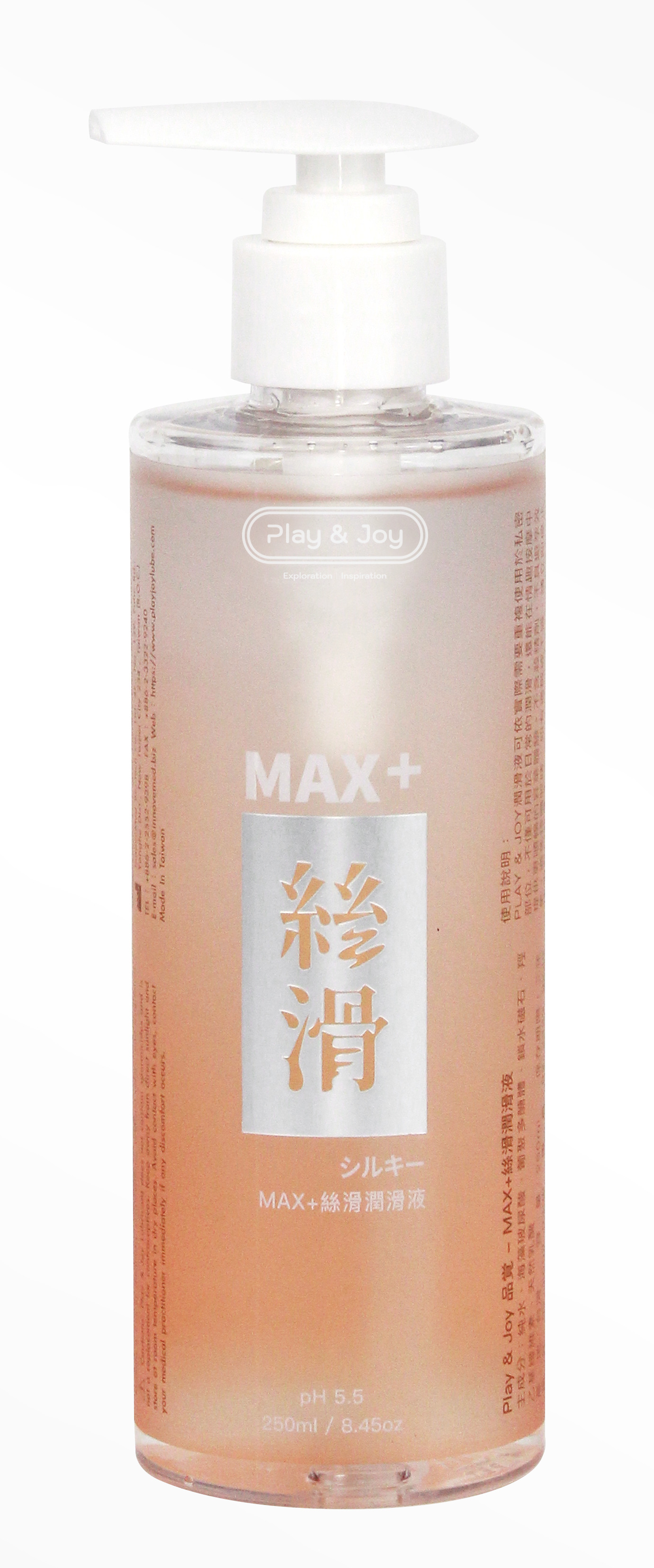 Play&Joy|品覚 台灣製造 MAX+ 絲滑 潤滑液 - 250ml