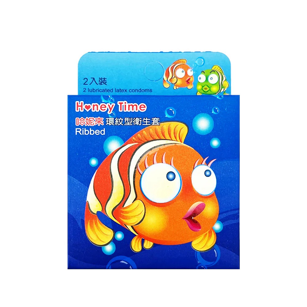 Honey Time|哈妮來 保險套 衛生套 橘子環紋型/2入
