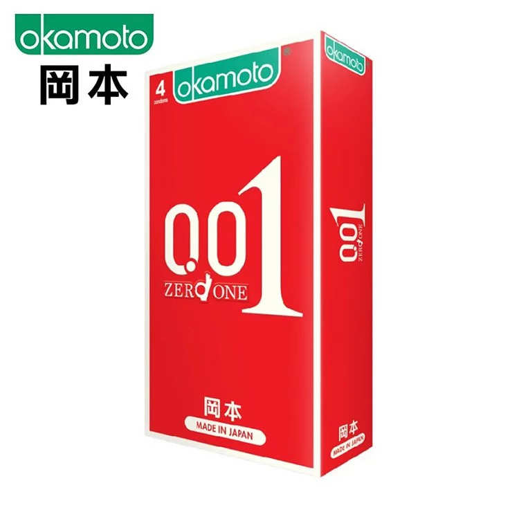 岡本|日本の赤い悪魔 OKAMOTO 岡本001 至尊勁薄保險套 ZERO ONE - 4入