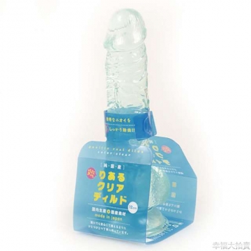EXE|PxPxP 透明 純日本國產 透明款逼真假陽具 按摩棒 - 12cm