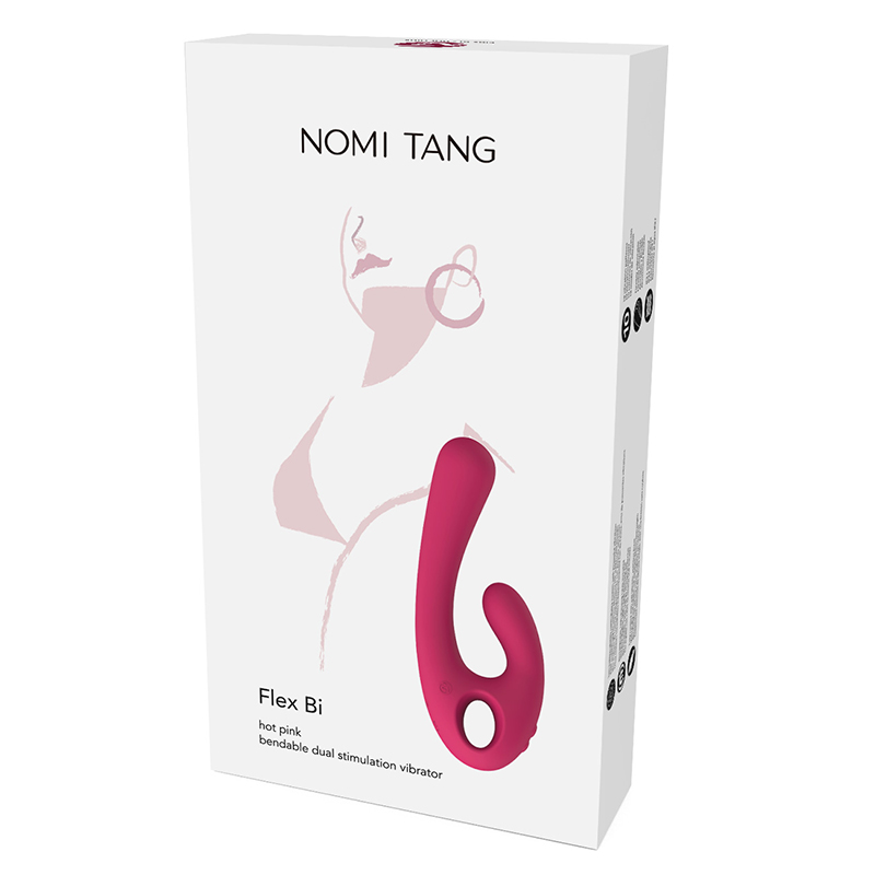 德國Nomi Tang. Flex Bi 自由彎曲三點刺激震動棒 桃紅