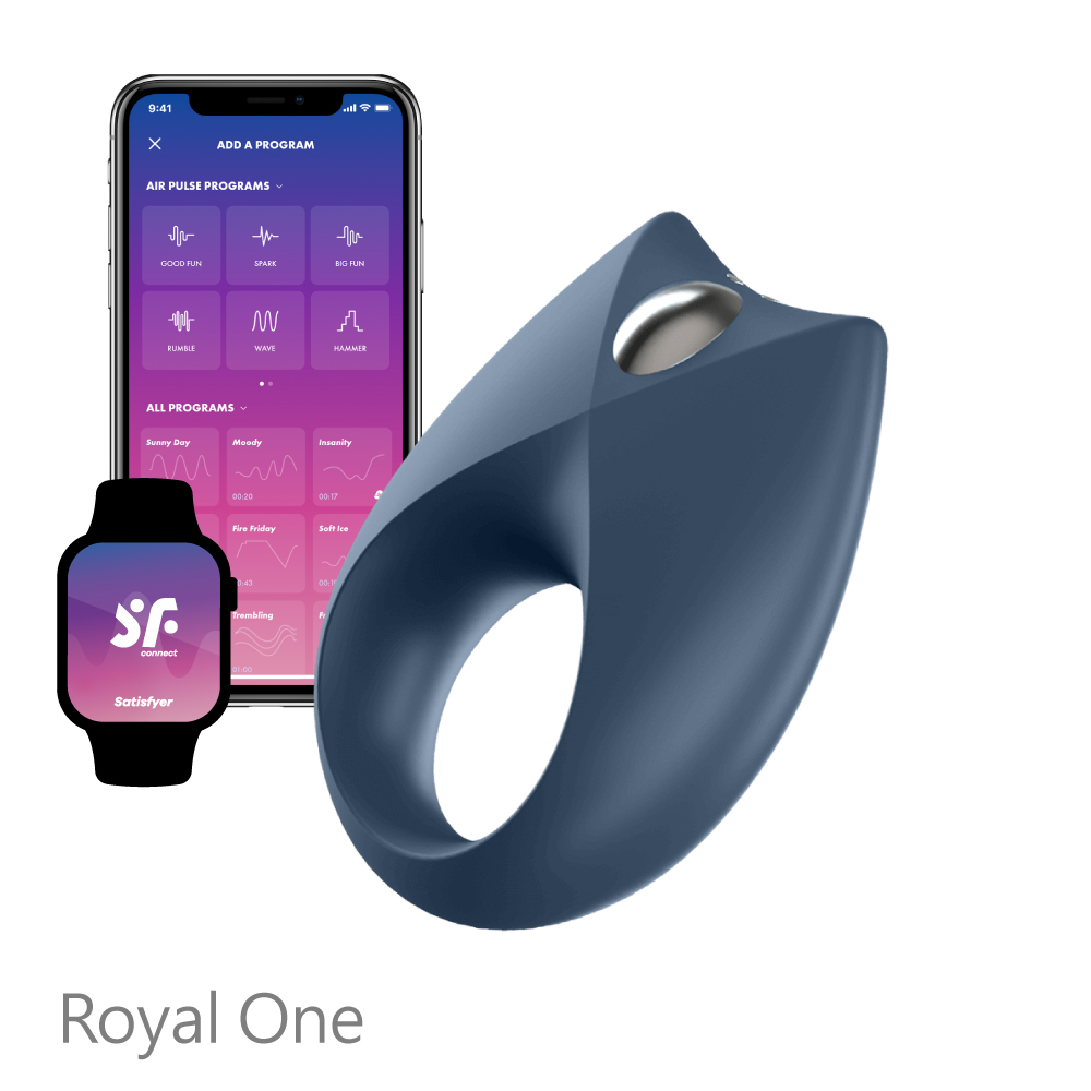 Satisfyer|德國 Royal One 智能男士精力環 - 藍