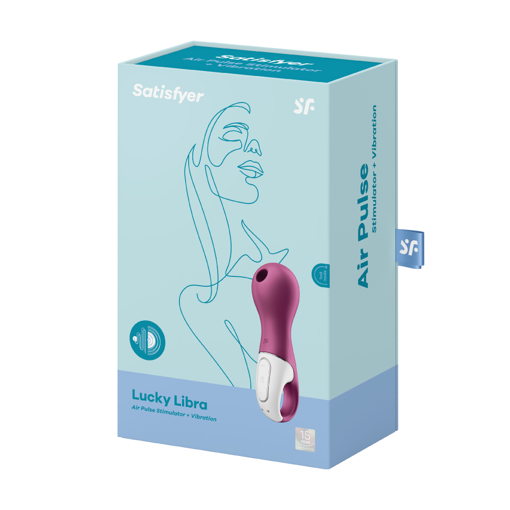 Satisfyer|德國 Lucky Libra 吸吮陰蒂震動器 吸吮跳蛋 - 莓紅