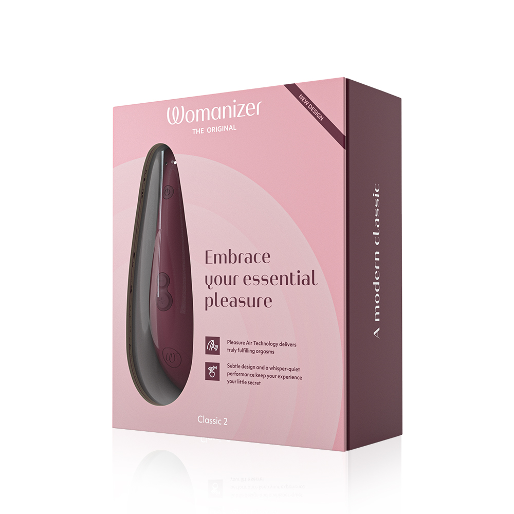 Womanizer|德國 Classic 2 吸吮愉悅器 吸吮跳蛋 - 酒紅