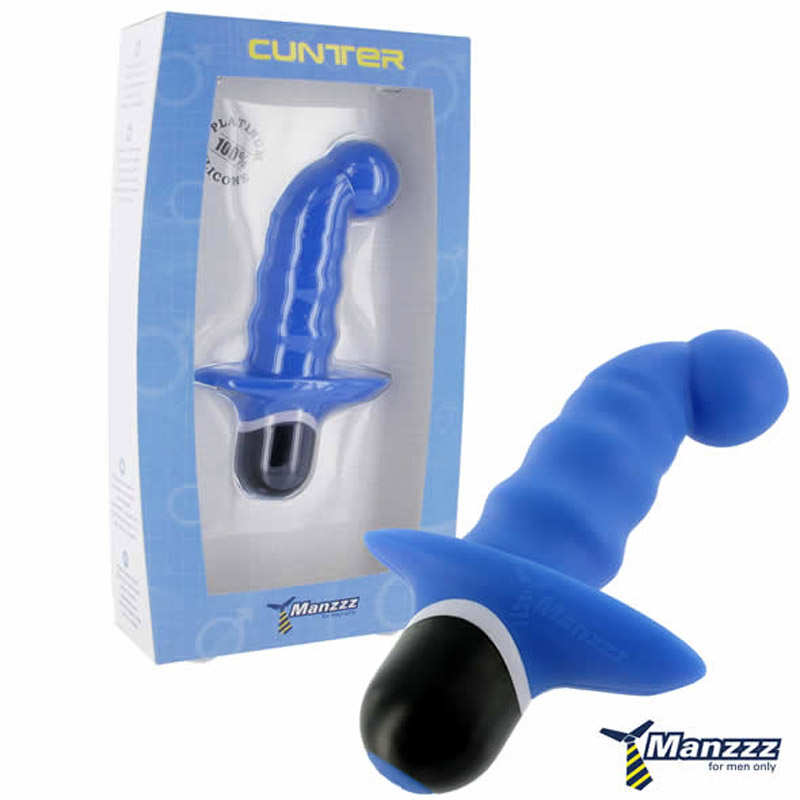 Manzzztoys|Cunter 肯特前列腺G點七段 變頻按摩棒 - 藍色